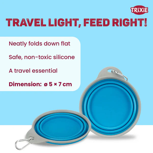 Foldable Travel Pet Bowl Set