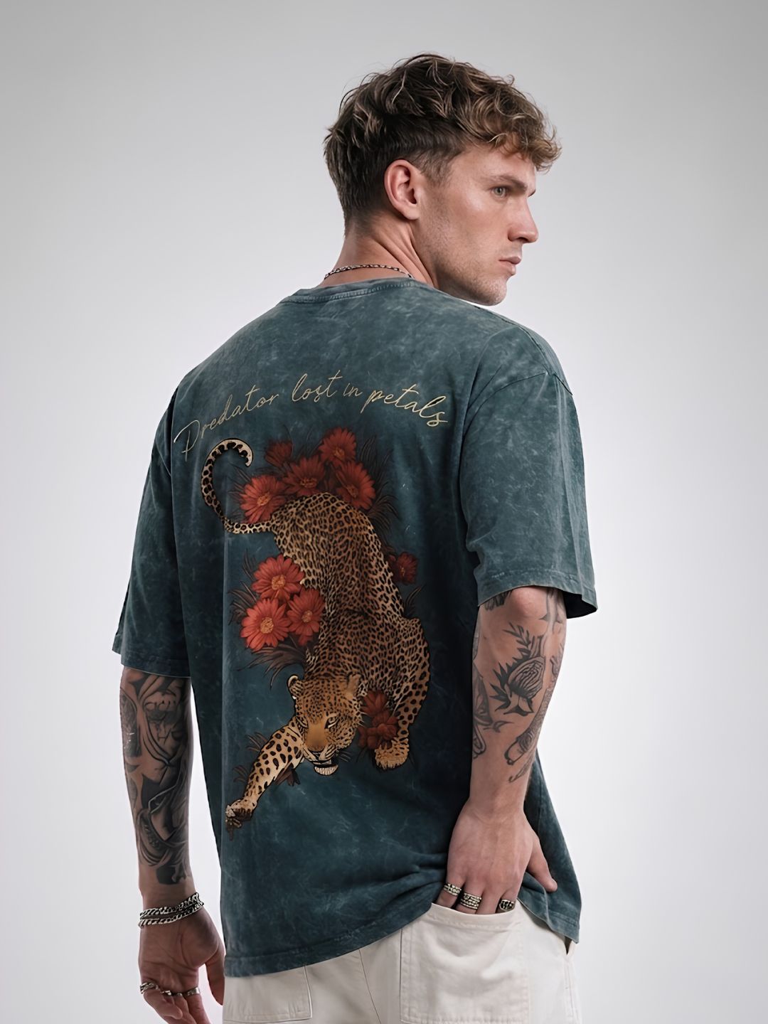 Retro wash oversized T-shirt