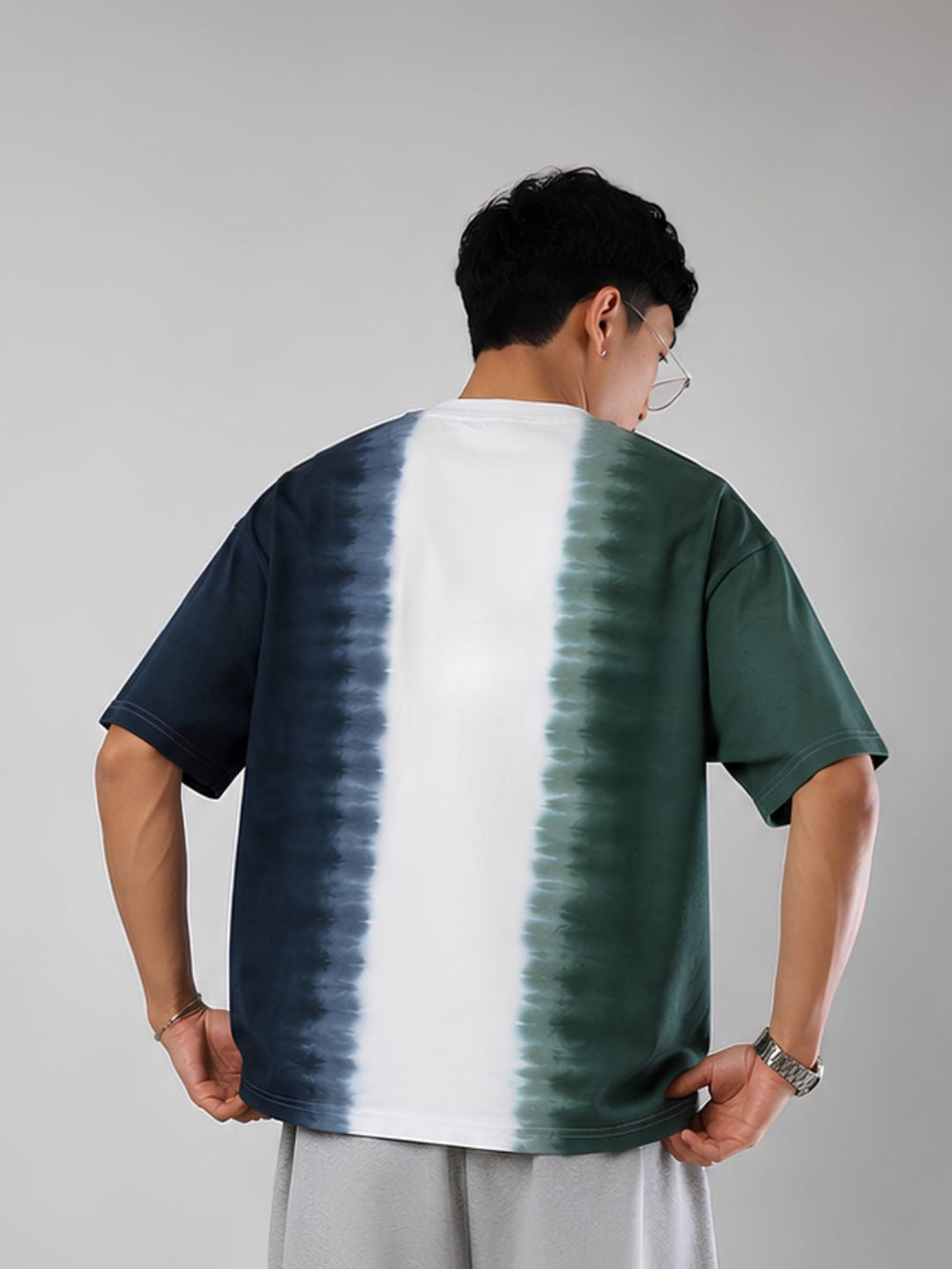 Men's Retro Wash Tie-Dye Oversized T-Shirt