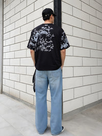 Mandala Roots Men's Premium Oversized T-Shirt – Black
