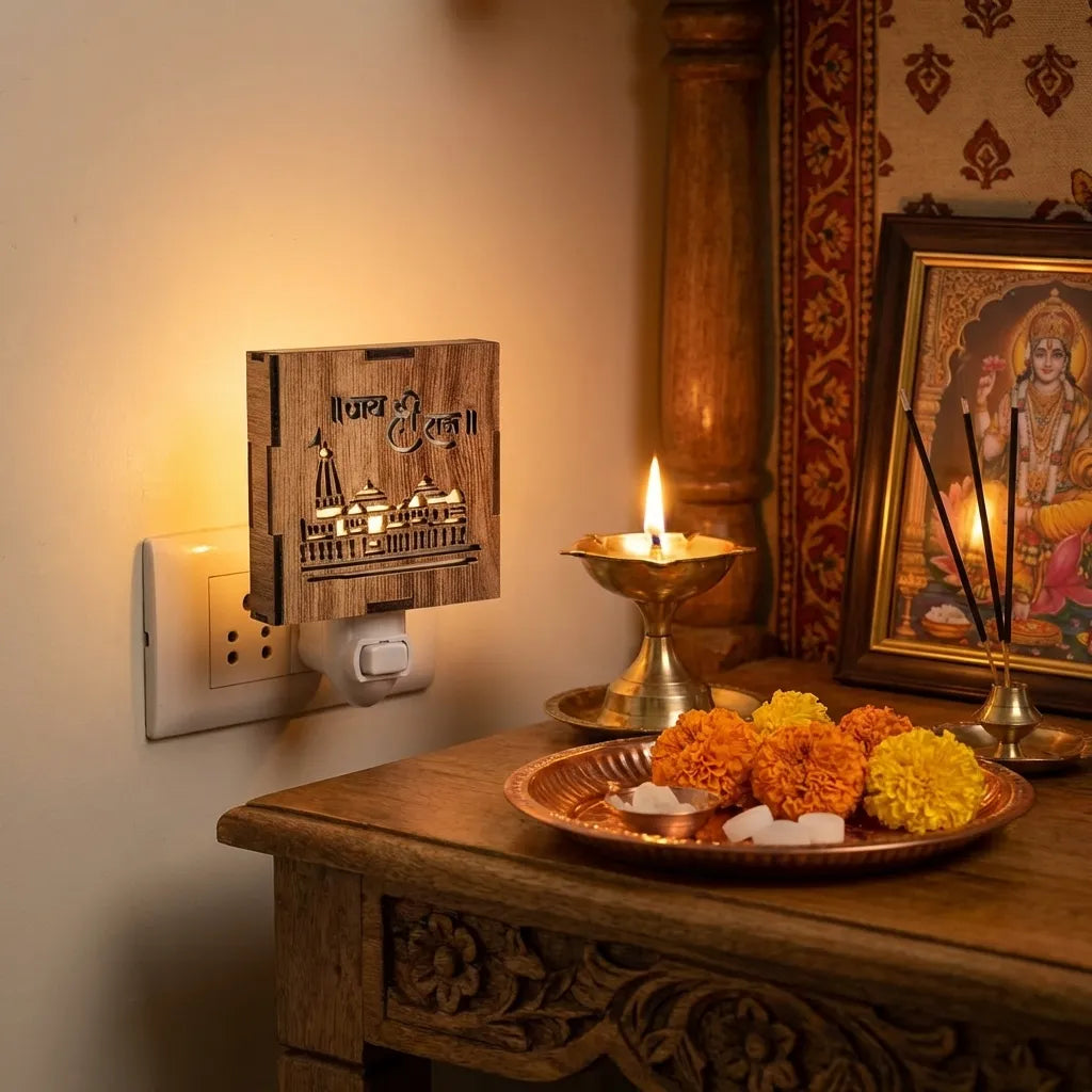 Ayodhya Ram Mandir Aroma Burner & Night lamp